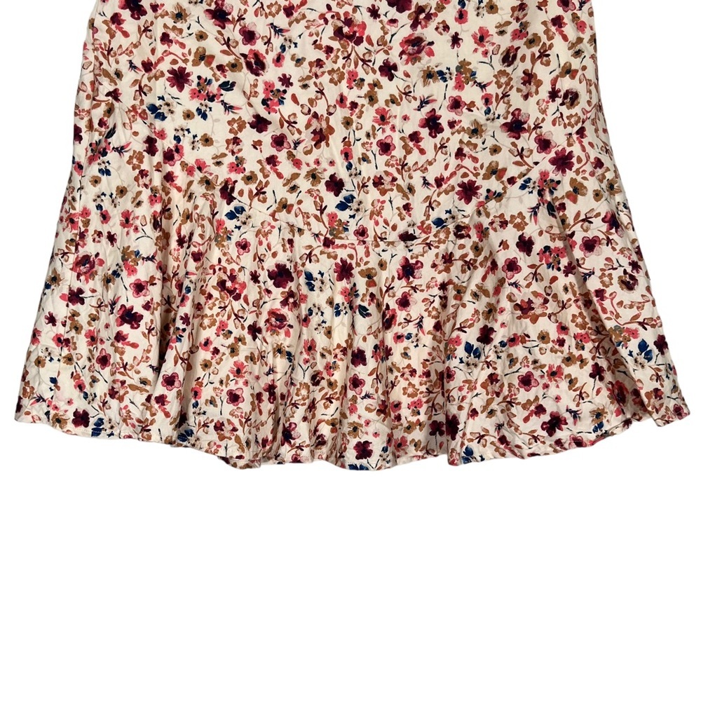 Ro & De High Waisted Floral Zip Up Skirt S - Picture 3 of 12